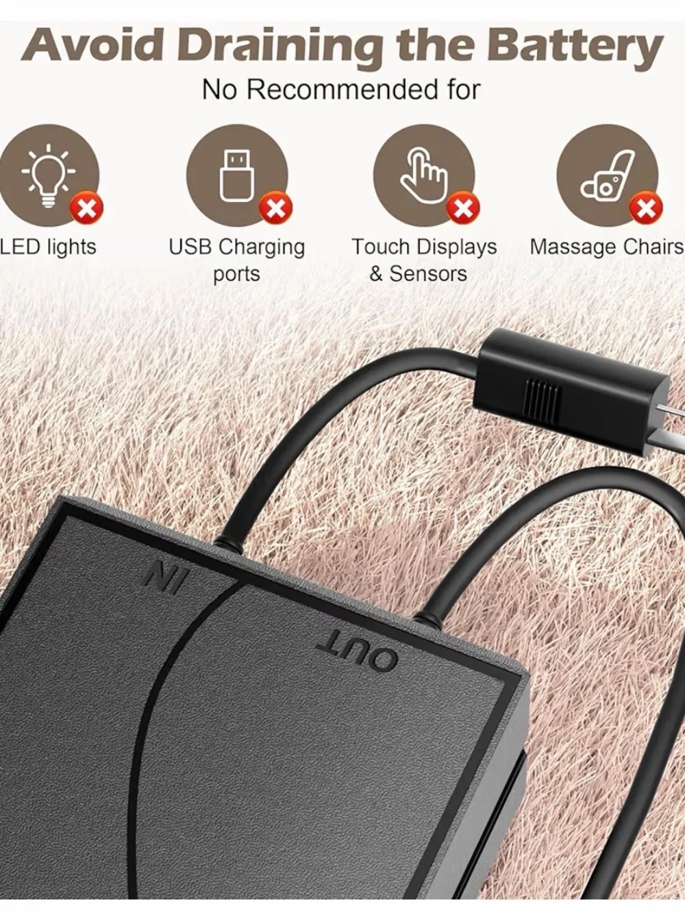 Battery Pack for Reclining Furniture w/ charger, 2500 mAh Universal-Wireless